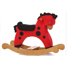Factroy Supply Rocking Horse-Red with Black DOT